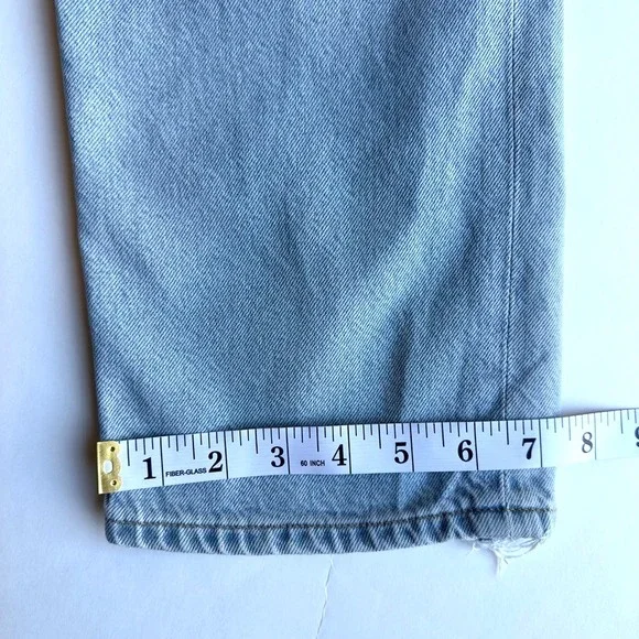 AGOLDE Lana Mid-Rise Vintage Straight Leg Jeans-Prank Faded Blue Wash-Size 27 - Picture 9 of 12